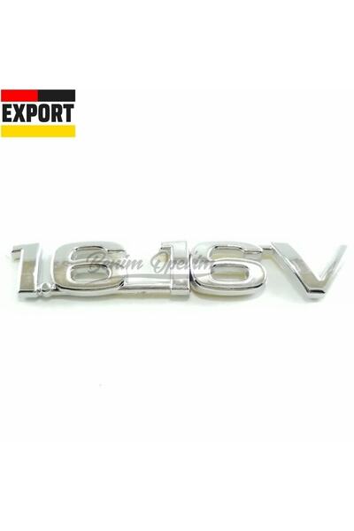 EXPORT Ince 1.6 16v Yazısı Krom Opel Astra G, Zafira A, Vectra B, Corsa B, Tigra A