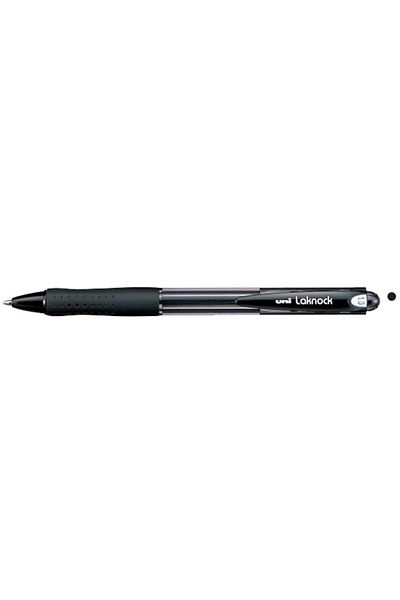 UNİ-BALL 12 Pieces Laknock Medium 1.0 mm Black Mechanical Ball Pen - Sn-100