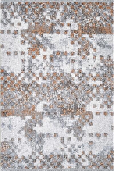 ATLAS HALI Aster Aq05c Gri Bakır Modern Desen Halı