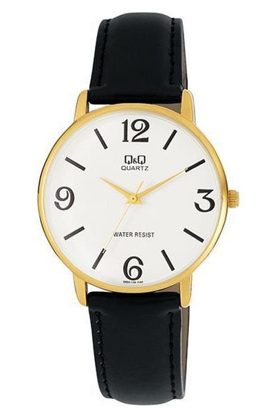 Q&Q Men's Leather Wristwatch Q854