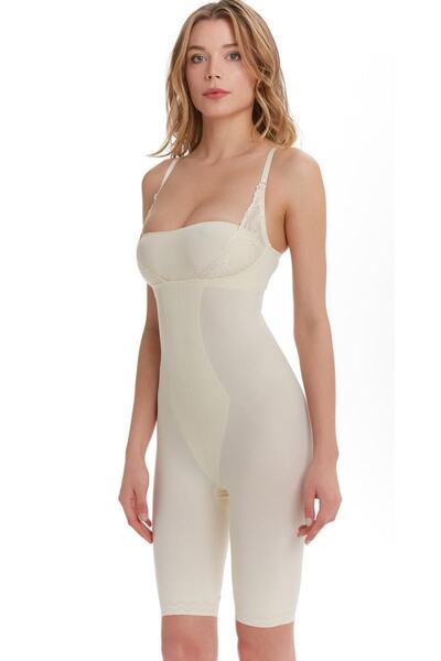 TEN Long Corset with Lace Chest / Can Be Worn All Day /