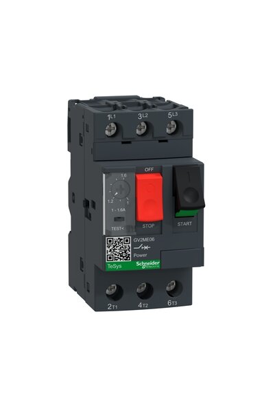 SCHNEIDER Electric Tesys Deca Gv2me06 Motor Koruma Şalteri (1A-1,6A)