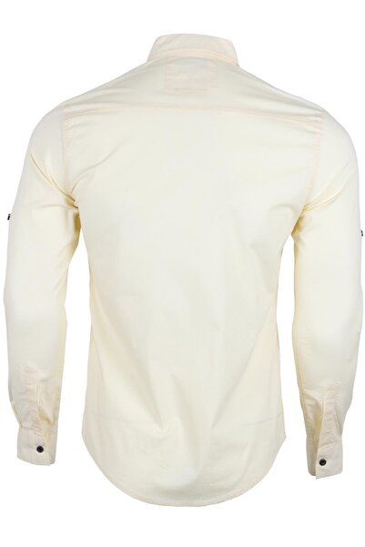 Modarar Erkek Gömlek Slim Fit Rar00455 Sarı