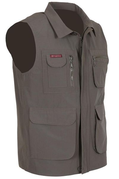 Modarar Vestă de in pentru bărbați, cu guler normal, Rar00605 Vestă Hunter