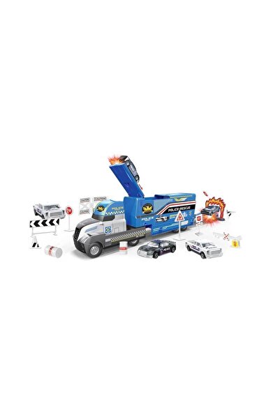 Sunman 2030 Maxx Wheels Transporter 2 Vehicle Police Play Set -