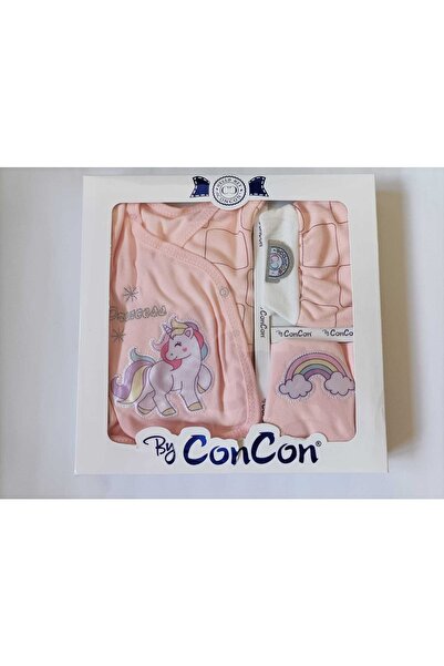 CONCON مجموعة هدايا بيبي بلو يونيكورن لوكس من القطن للخروج من المستشفى مكونة ...
