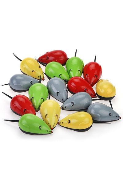 Zeki Karga Mouse Cat Training Toy - Pull and Drop Movable Wind up Toy