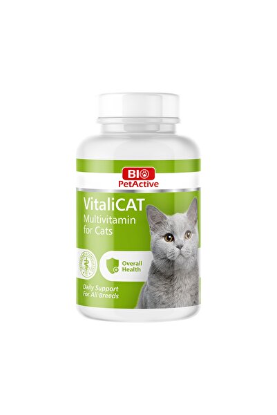 Bio PetActive Vitalicat Multivitamin Yavru Ve Yetişkin Kedi Vitamini 150 Tabl...