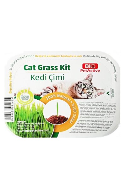 Bio PetActive Cat Grass Kit Fileli Doğal Kedi Çimi Kiti - 2 Adet