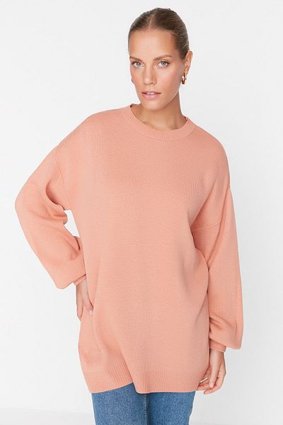 Trendyol Modest Sweater - Brown - Regular fit