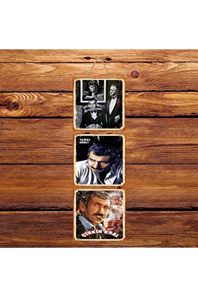 hazalshop Τριπλή ρετρό ξύλινη αφίσα του Άθραυστου Νότου Άσχολο Βασιλιά