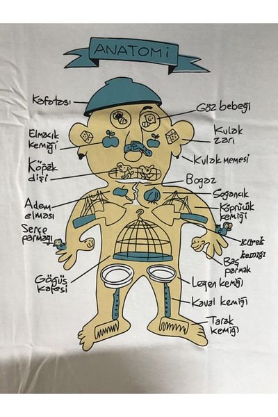 Tshirthane Φούτερ με μακρυμάνικο μαύρο μπλουζάκι με αστεία στάμπα ανατομίας