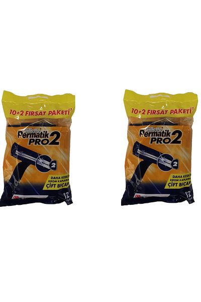 Gillette Permatic Pro2 10Pcs +2 X (2 Pieces)