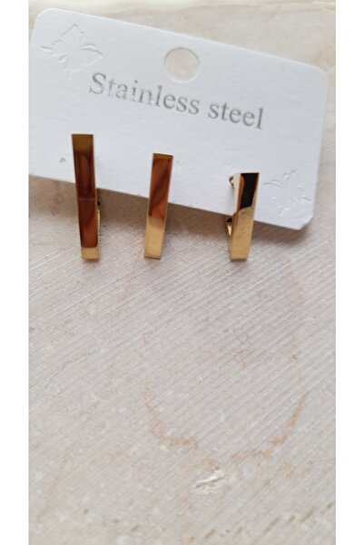 nilüfer takı tasarım أقراط مثلثة ثلاثية من الفولاذ