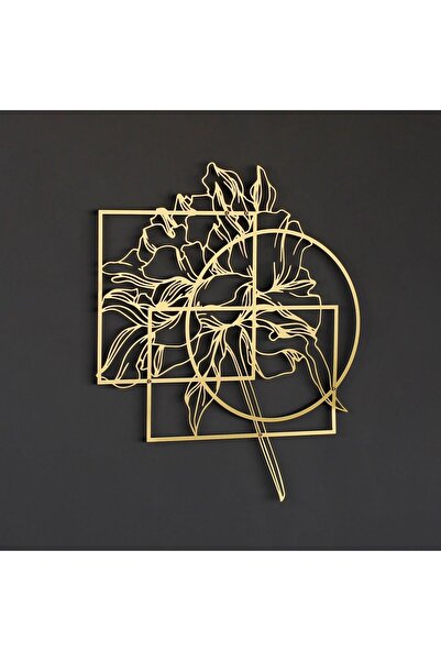 Colorfull Worlds Геометричні об'єкти та квітковий металевий декор - Металевий...