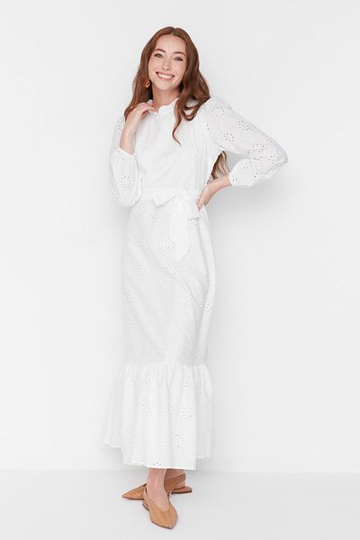 Trendyol Modest Kleid - Ecru - Basic