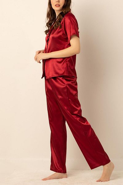 kingspearl Satin Pajama Set