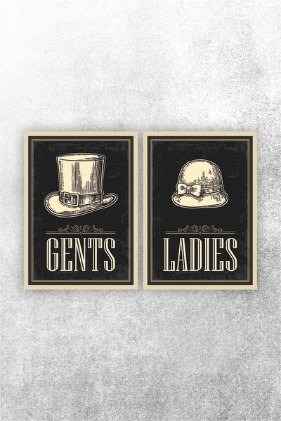 karbonsoft Wc Tuvalet Tabelası Bay Bayan Takım