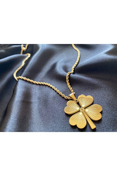 ABB Çelik Yonca Kolye