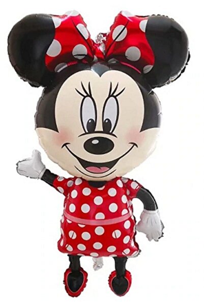 BY A.D.M 1 Adet Minnie Mouse Büyük Boy Folyo Uçan Balon 81x46cm