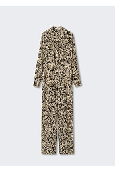 MANGO Woman Leopar Desenli Tulum