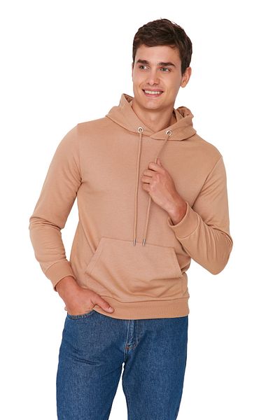 Trendyol Collection Φούτερ με μακρυμάνικη κουκούλα - κανονική εφαρμογή TMNAW20sw0162