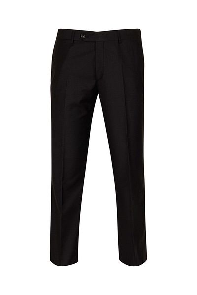 Ünal Giyim Plain Black Men's Fabric Trousers