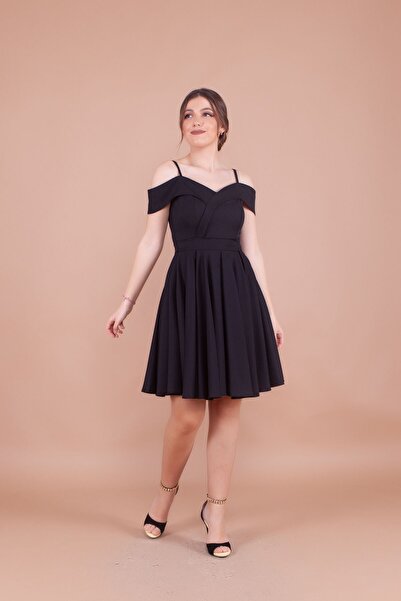 Bidoluelbise Γυναικείο Μίνι Φόρεμα με λουράκι με λεπτομέρεια πλισέ