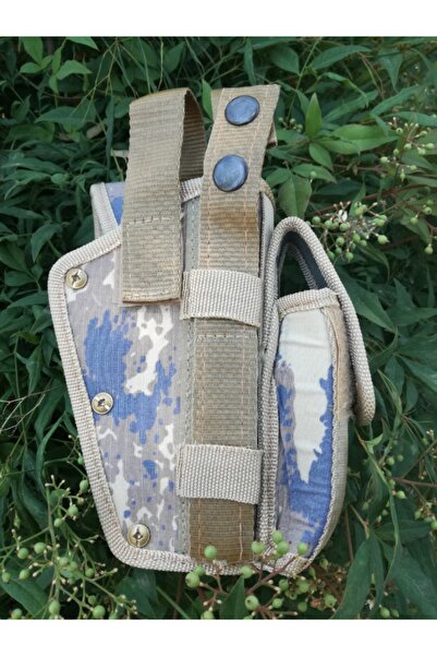 Burak Askeri Malzeme Ekol Es 66 Hava Kuvvetleri Kamuflaj Renk Çift Emniyetli Şarjörlü Sallama Airsoft silah Kılıfı