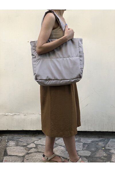 sutra Kabartma Puf Kumaş Kadın Omuz Çantası