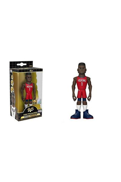Funko New Orleans Pelicans Zion Williamson 5'' Figure - Gold Premium Nba Uniform with Chase