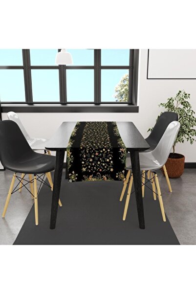 Adawall Ancient People And Flowers Runner, 140x45cm (lenjerie fină, certificat internațional de spălare și decolorare)