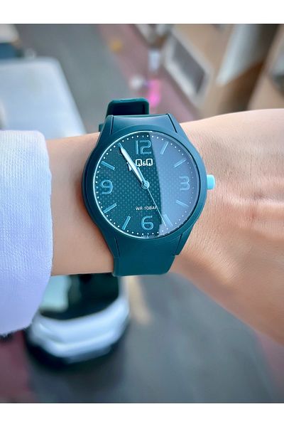Q&Q Silicone Cord Unisex Wristwatch Sports Model Waterproof
