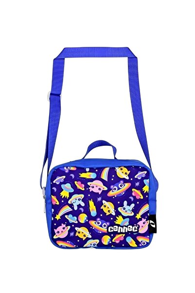 ÜMİT ÇANTA Famebag--cennec Синя мила дитяча шкільна сумка з малюнком планети - набір сумок для харчування