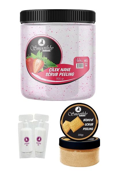 Smoothly Strawberry Mint Peeling - Anti-Ingrown Hair and Moisture Bomb Body Peeling