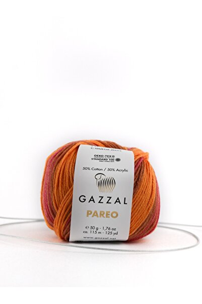Gazzal Pareo 50 grame Fir de tricotat manual Batik Punch Amigurumi 115 Mt Fir...