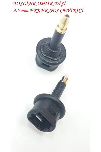 Genel Markalar Toslink Optik Dişi To 3.5 Mm Erkek Ses Çevirici