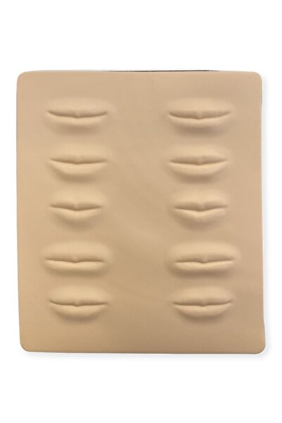 mudan Dudak Microblading Kalıcı Makyaj Eğitimi Için 3d Lateks Çalışma Derisi