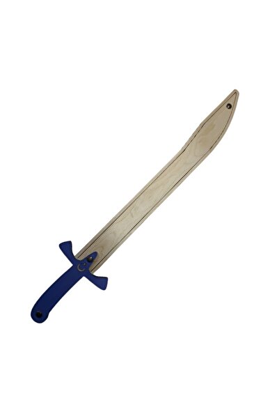 Ahtek Special Design Wooden Toy Scabbard Sword, Blue