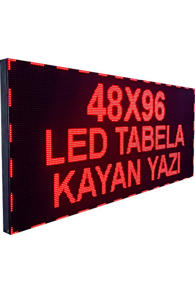 Led Eksis 48x96cm Tabela-kayan Yazı-kırmızı