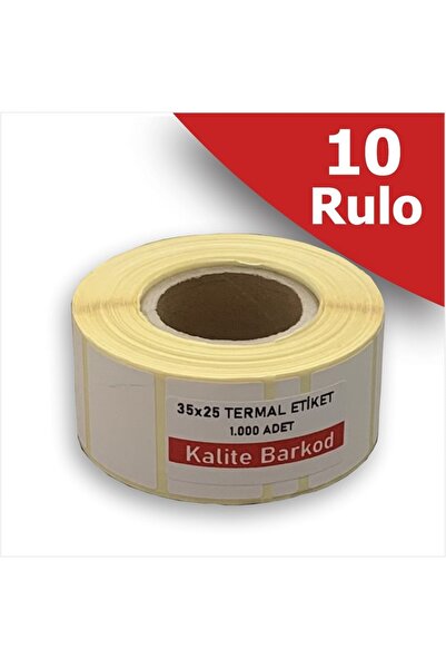 Kalite Barkod 35k25 Termalno nalepnice | 10 Rolls Barcode nalepnice