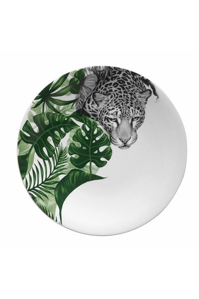 Kütahya Porselen Doğadakiler 27 cm Serving Plate Leopard