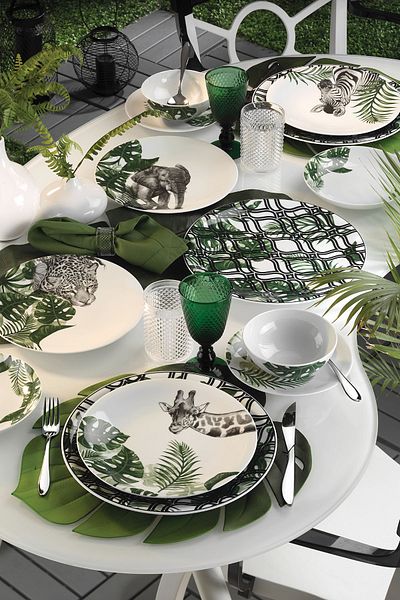 Kütahya Porselen Doğadakiler 27 cm Serving Plate Leopard