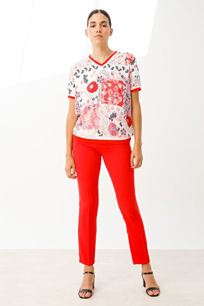 Ekol Ankle Length Skinny Leg Trousers