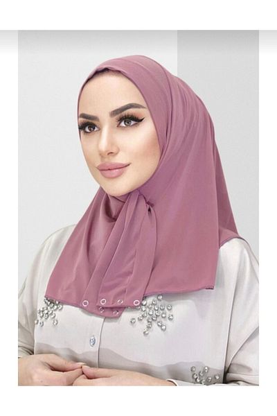 R&S modibone Dried Rose Snap Hijab Scarf Bonnet Shawl