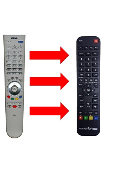 Loewe Rc4 / Rc3 / Xelos A32dvb Tv Kumandası