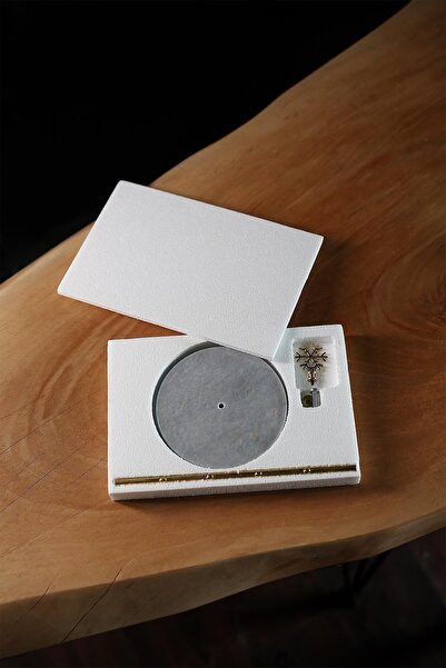 Heyna Μαρμάρινη χειροποίητη θήκη για πετσέτες κουζίνας Χάρτινη θήκη για πετσέτες από φυσική πέτρα