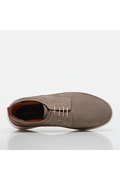 Hotiç Genuine Leather Sand Beige Men's Casual Shoes
