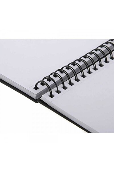 Winsor Newton وينسور آند نيوتن: كتاب رسم حلزوني أسود بغطاء صلب: 110 جرام (80 ورقة): A3