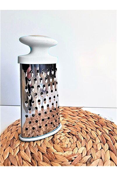 PİNK DESİGN KİTCHEN Oval Grater Anthracite White Handle 16 Cm